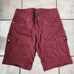 Kuhl Women's Splash Red Hiking Cargo Shorts